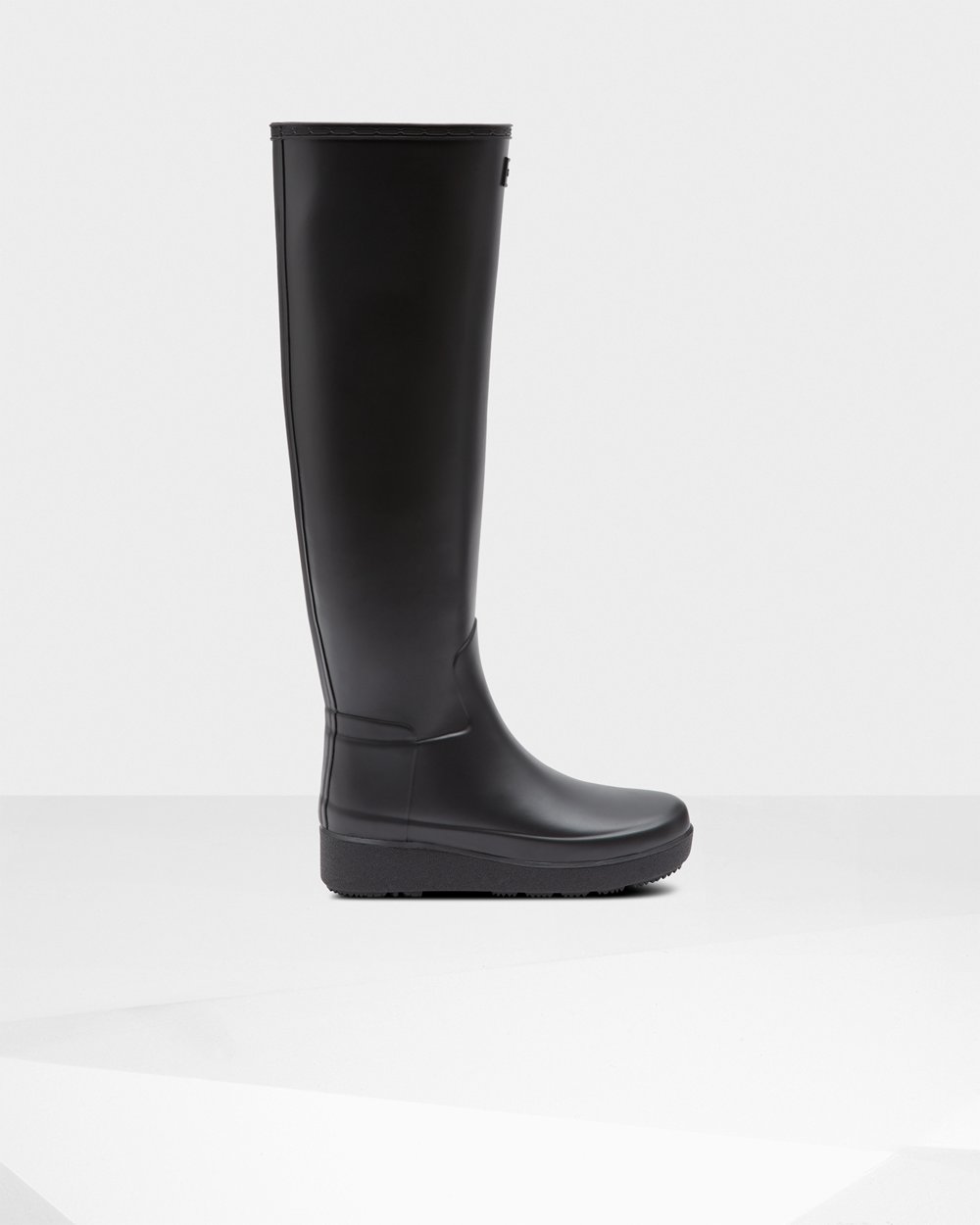 Botas Creeper Hunter Mujer Refined Slim Fit Knee-High - Negras - Argentina 3648HIJTW